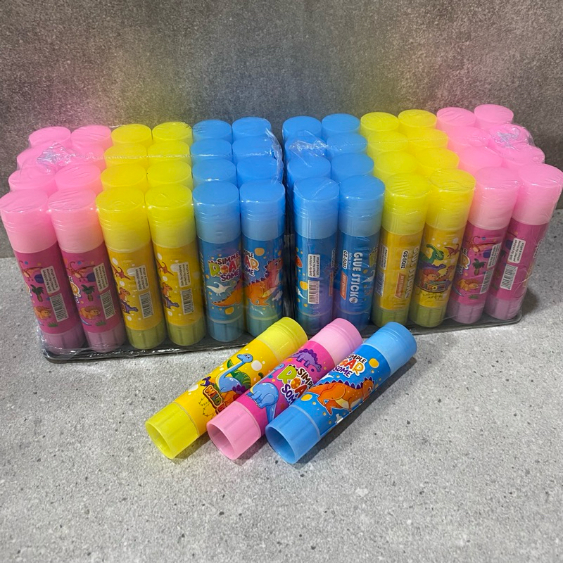 

FANCY Lem Glue Stick Lem Putar Anak Dino