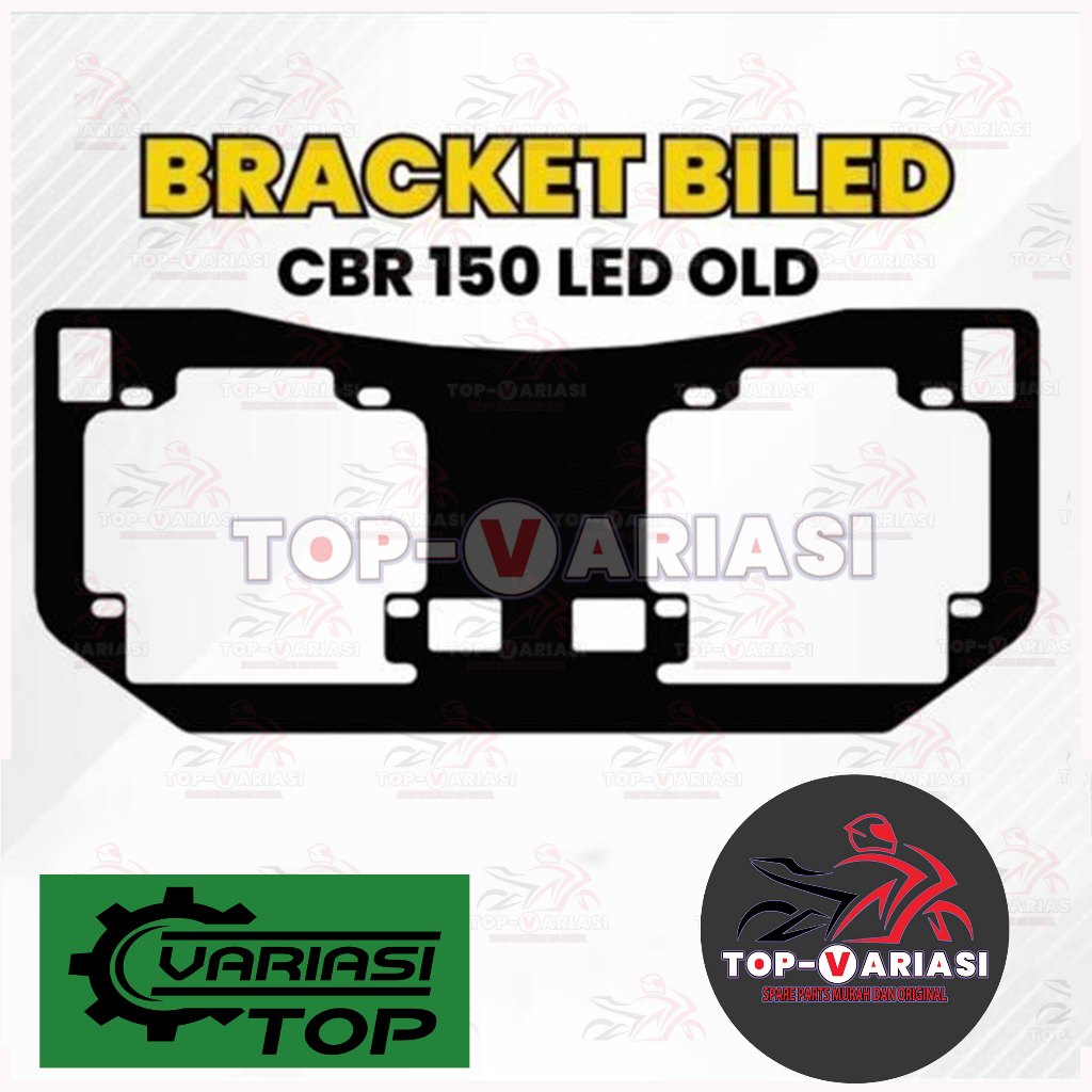 Variasi-Top - Breket Lampu Biled Projie Led Hid 2.5 Inch Motor CBR 150 Led Old Kualitas Terbaik