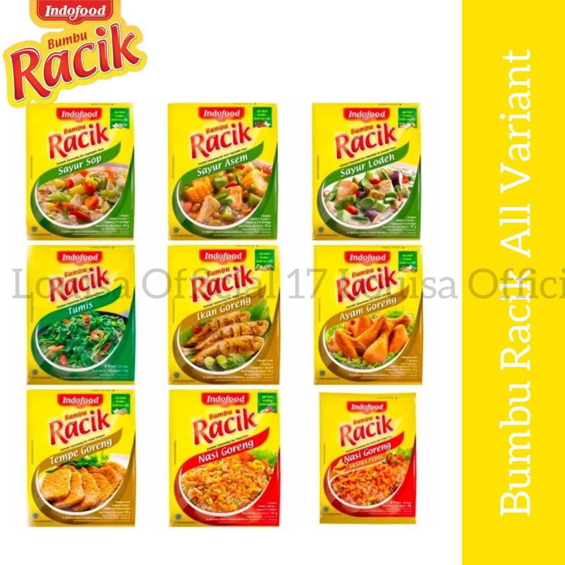 

Paket Bumbu Racik Indofood Sachet Lengkap All Varian Rasa