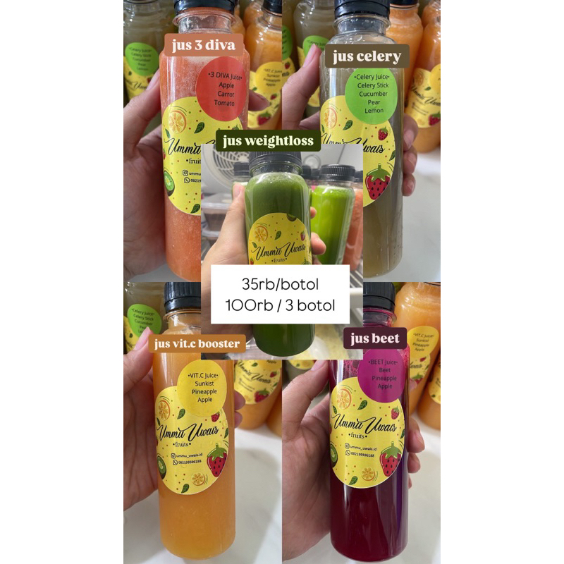 

Coldpressed Juice 100% dari buah dan sayur