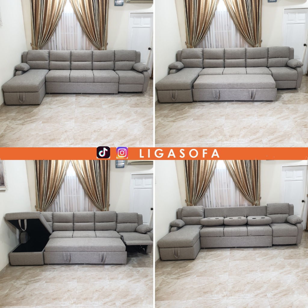 sofa recliner type L marini merk Ligasofa