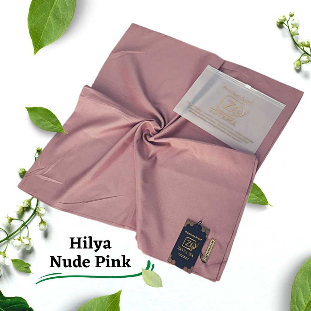 ZOYAMA Hilya - Hijab Nude Pink - jilbab segiempat - kerudung voal