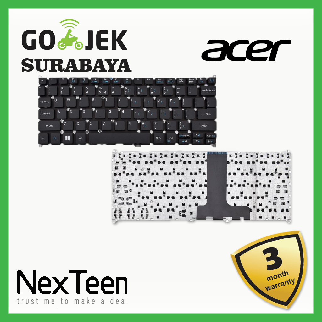 Original Keyboard Acer Aspire 3 A313-31-c958 Acer S13 S5 371 TravelMate B117