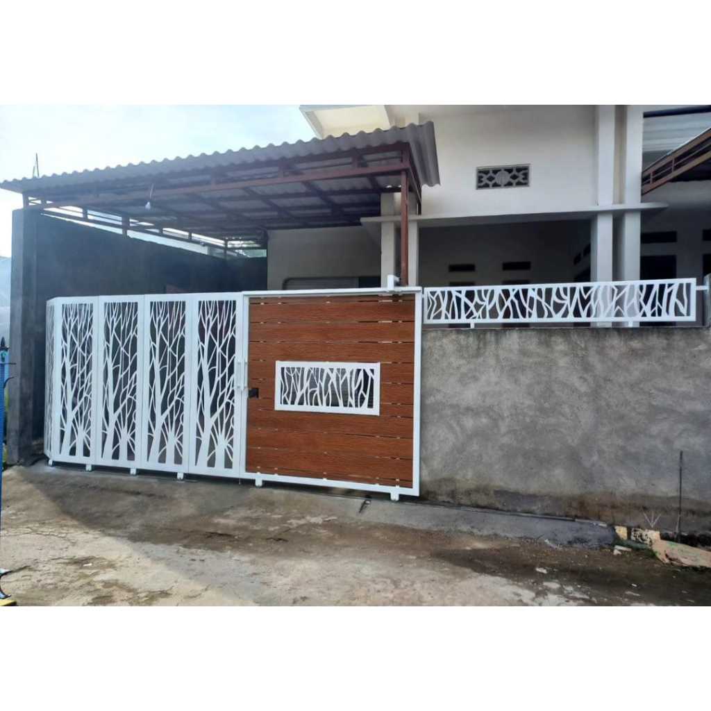 Pagar rumah custom bahan besi dan plat