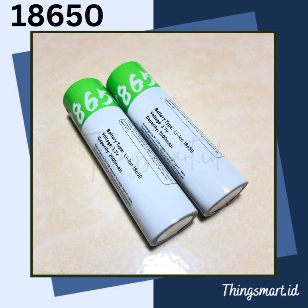 SMARTOOLS 18650 Rechargeable Battery Baterai Charge Cas 18650 Batre