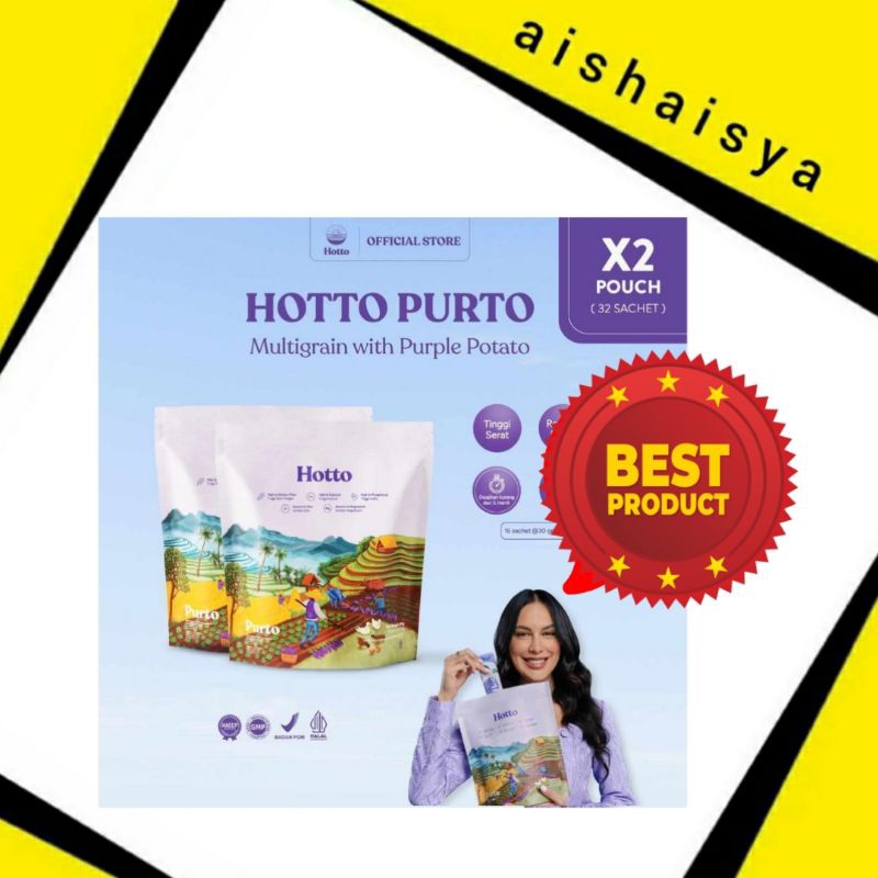 

Hotto Purto Multigrain Oat Ubi Ungu 1 Pouch 16 Sachet / 2 Pouch 32 Sachet