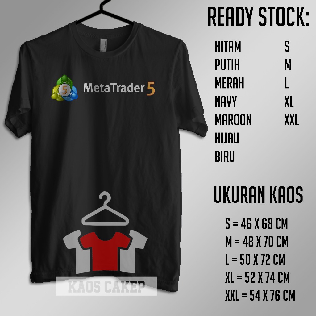 Kaos MetaTrader 5 Logo Baju Distro