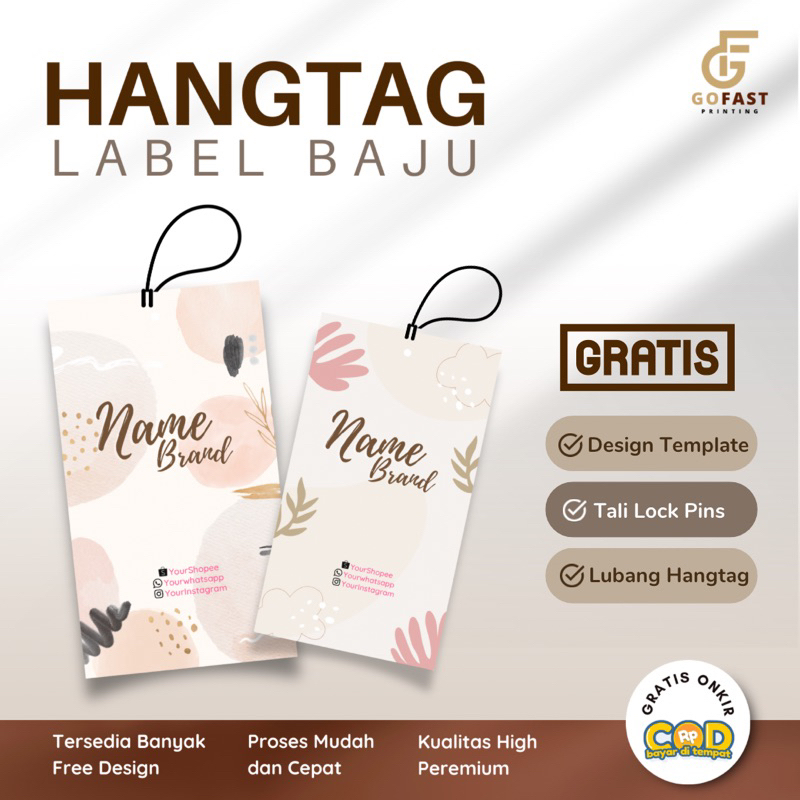 

Label Hangtag Baju / Hang Tag Baju / Hang Tag Custom / Hang Tag Premium