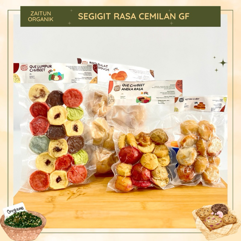 

Cemilan Gluten Free | Roti Bulat Sourdough | Kue Lumpur Cubit | Kue Cubit Aneka Rasa | Kue ketan Cubit | Gluten free | Tanpa Pengawet | Ready To Eat | SegigitSehat