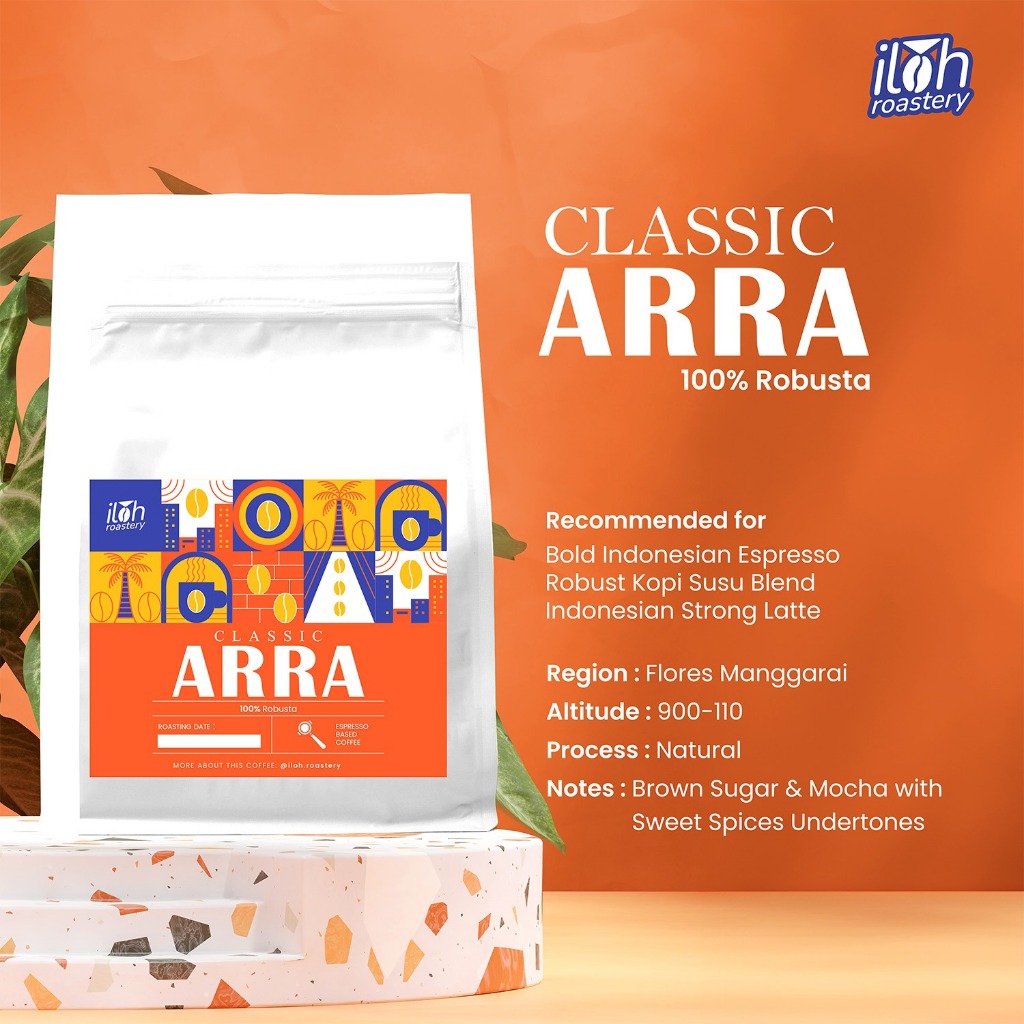 

Robusta, Classic Arra, Flores Manggarai 150Gr & 1 KG