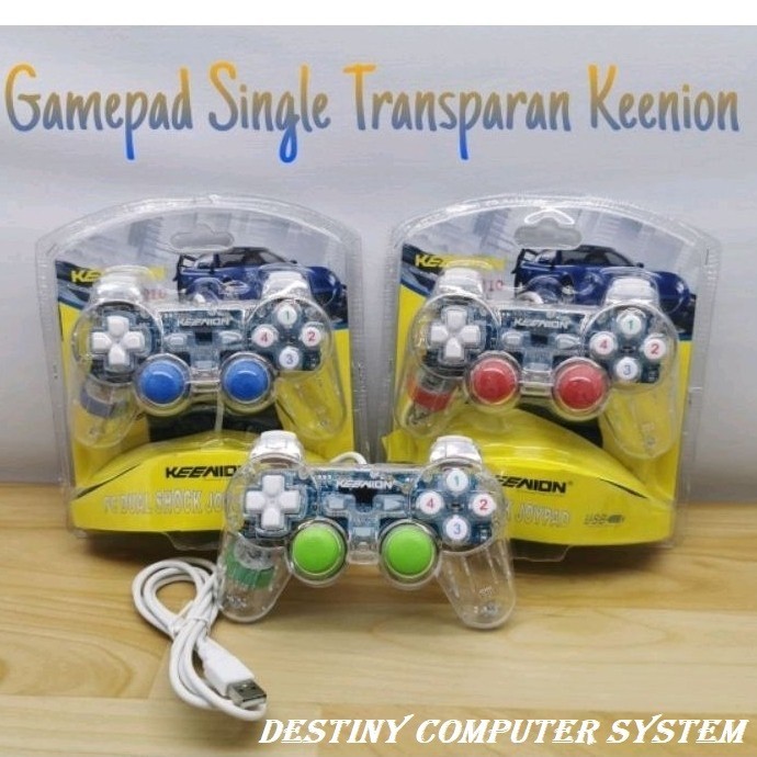 Gamepad USB Single Transparan Keenion