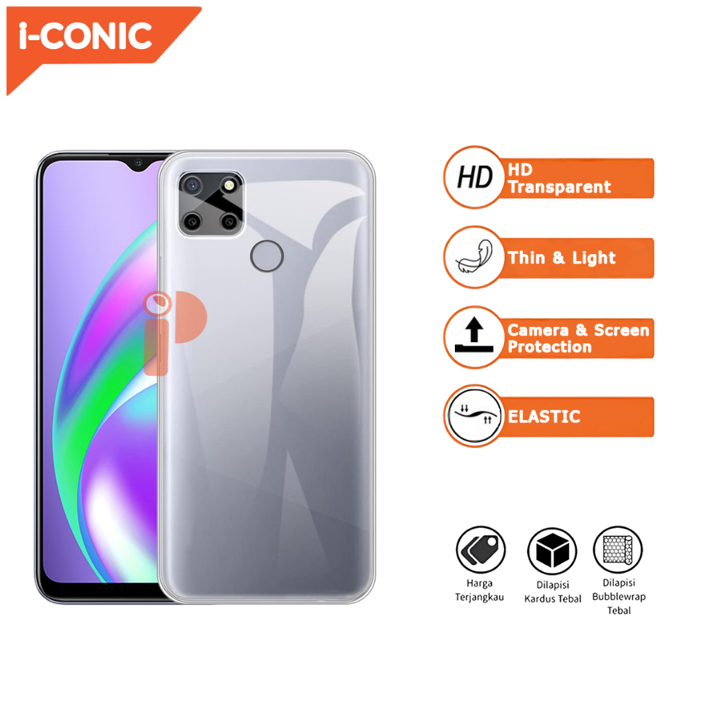 Case Realme C12,C25,C25S,C25Y New Casing Ultrathin Softcase Clear HD Transparent