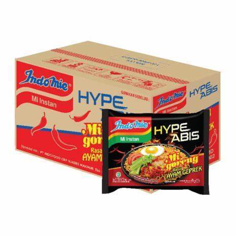 

INDOMIE RASA AYAM GEPREK HYPE ABIS - 1 DUS (isi 40 pcs)