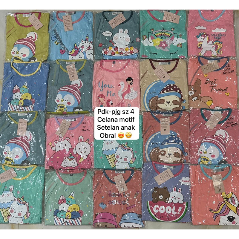 Size 4/Setelan Piyama Anak Anne Claire/HP CP PP