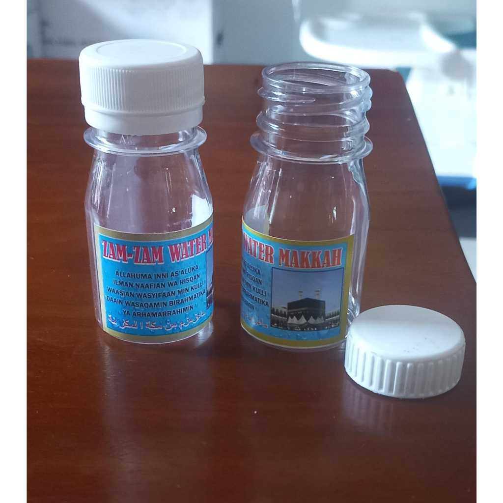 BOTOL ZAM ZAM KOSONG + STICKER 50ml 30pcs