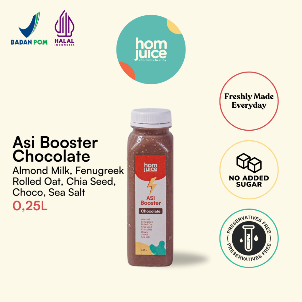 

Homjuice - Asi Booster Chocolate 250 ml (Cold-Pressed Juice/Jus/Detox)