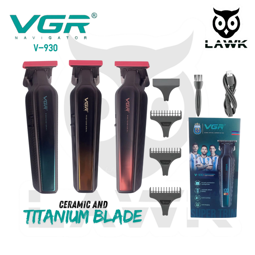 VGR V 930 HAIR TRIMMER CERAMIC TITANIUM BLADE / TRIMMER VGR 930