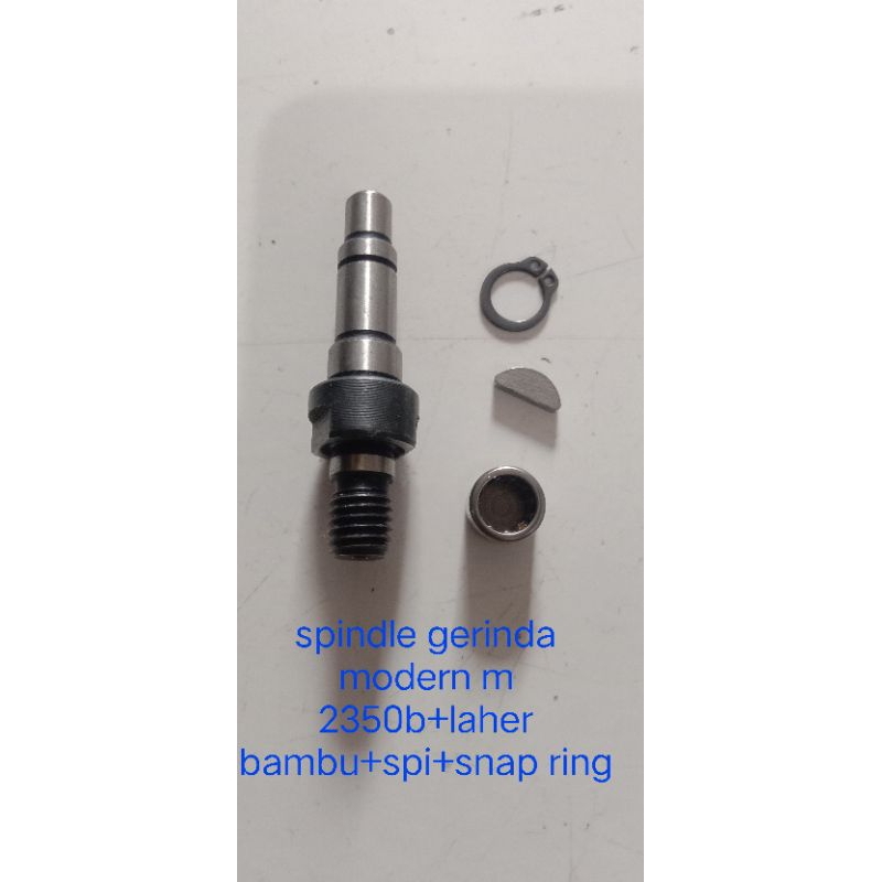 sepaket as gerinda modern m 2350b spindle +bearing bambu+spi+snap ring