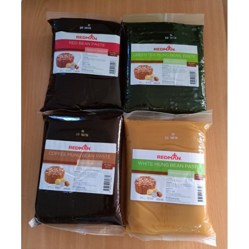 

Isian mooncake White Mung Bean Green tea mung Bean coffee mung Bean Red Bean