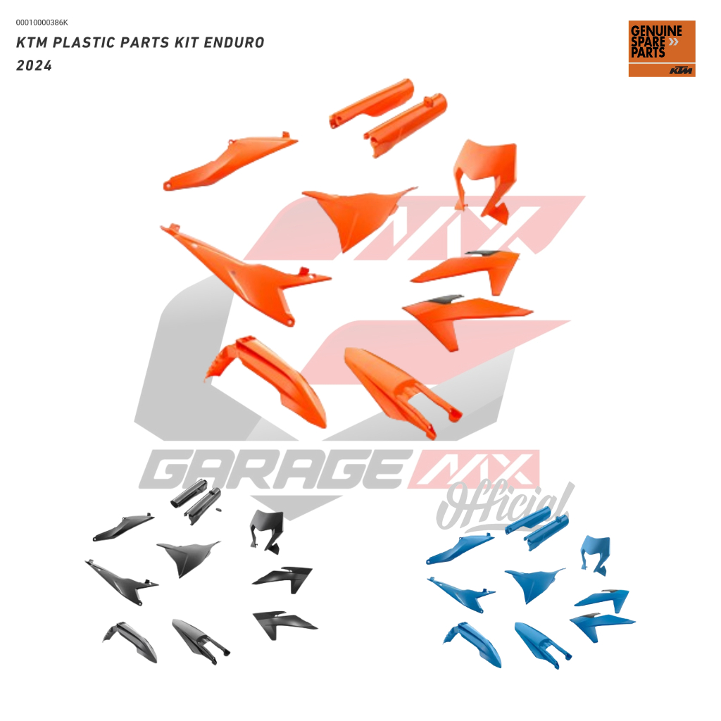 BODY SET KTM POWERPARTS FULL PLASTIC KIT KTM ENDURO 2024
