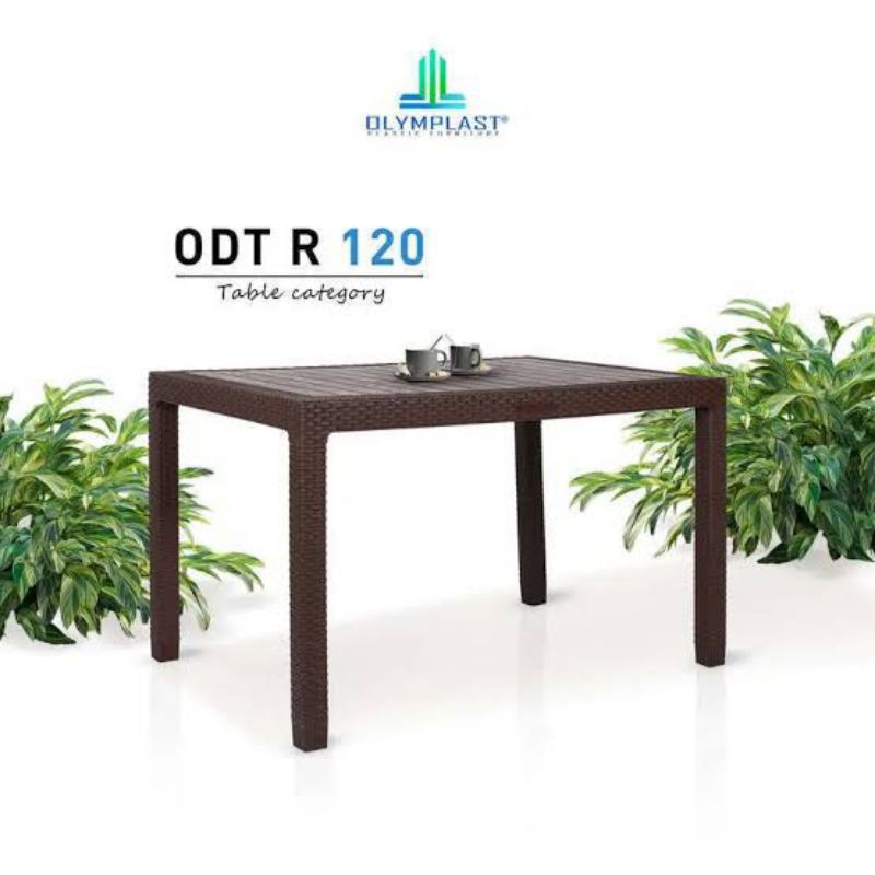 Meja Makan Plastik Olymplast ODT 120CM