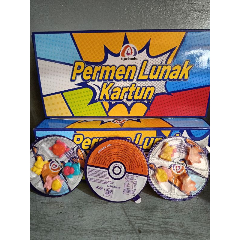 

Tiga Domba Permen Lunak Pokemon Isi 30 pcs
