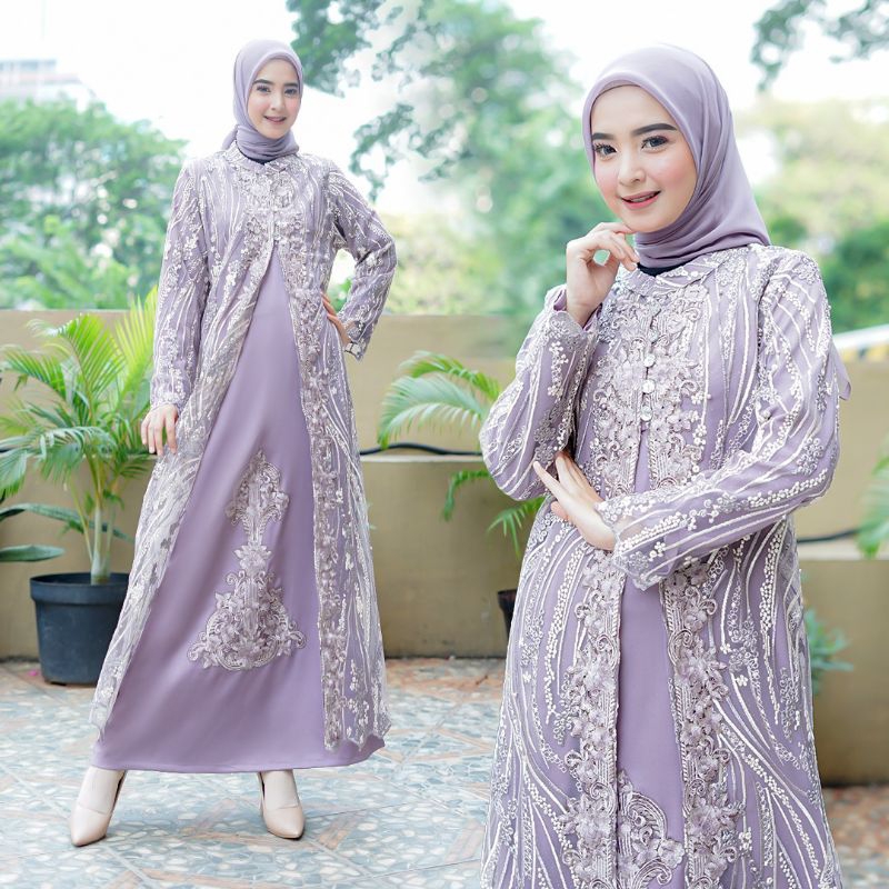 COD-GAMIS PESTA MEWAH BAHAN BROKAT GLITER APLIKASI PAYET-GAMIS TERBARU COCOK UNTUK LEBARAN DAN ACARA