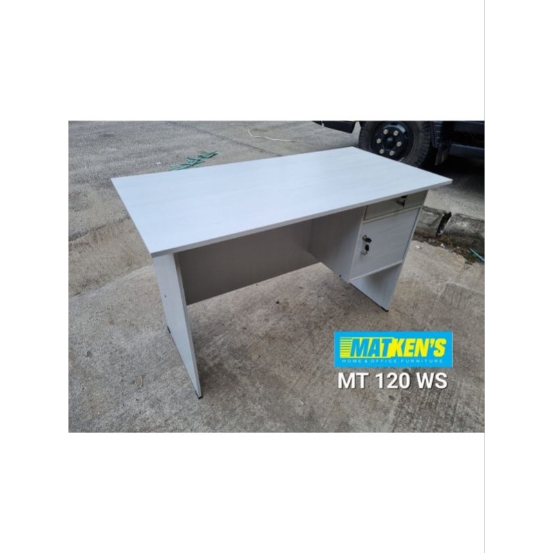 meja kantor / meja tulis / meja belajar 1/2 setengah biro
