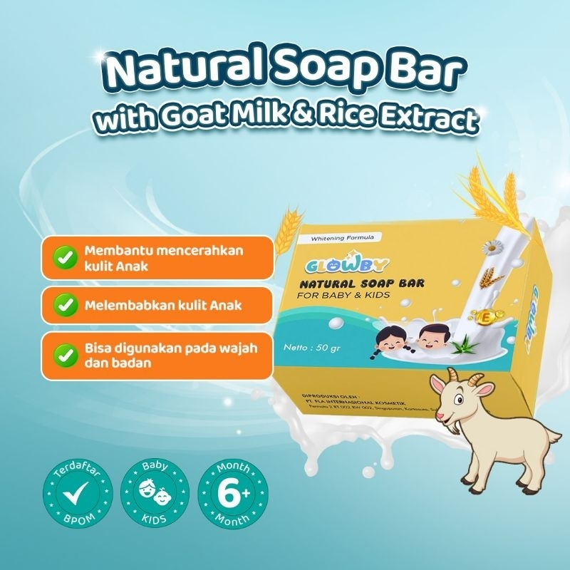 Glowby Sabun Pemutih dan Pencerah Kulit Bayi Anak 50 gr