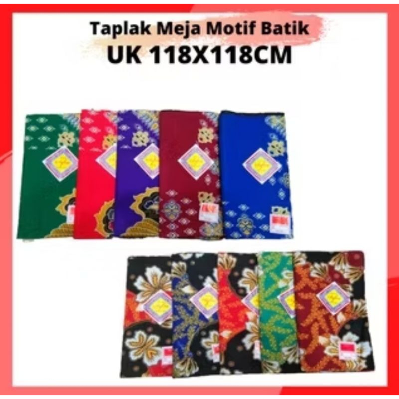Taplek Meja Kain/ Taplak Meja Batik / Alas Meja Guru / Taplak Meja Sekolah