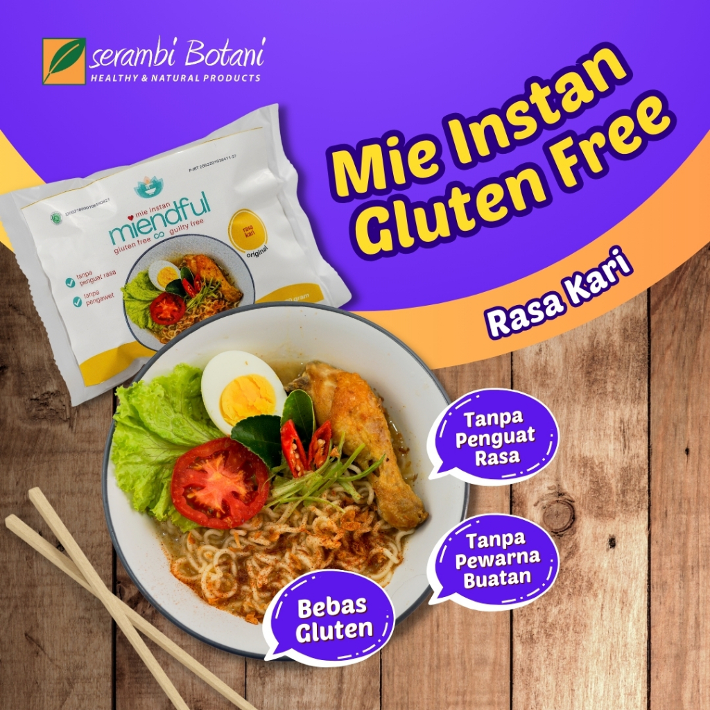 

Mie Instan Gluten Free Rasa Kari Original Sehat Miendful