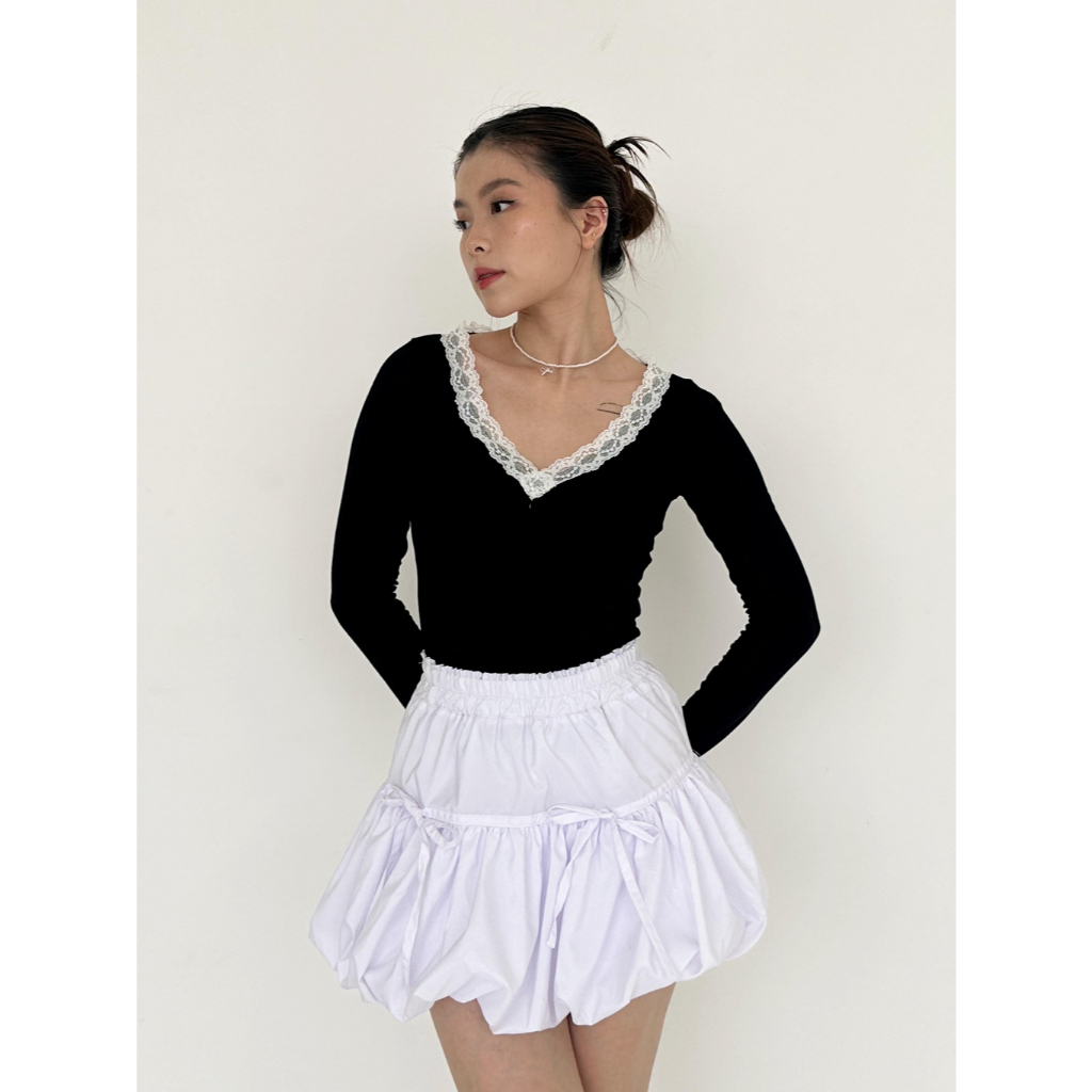 AF - 218 | Aloha Celine Top Knit | Knit Korean Style | Kaos Rajut Wanita Kekinian