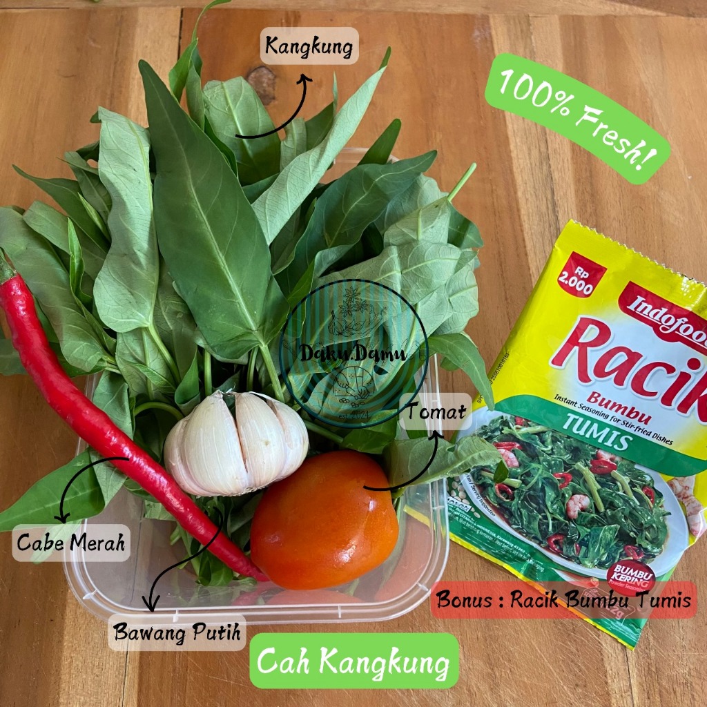 

KIRIM INSTANT/SAMEDAY Food Prep Paket Cah Kangkung - Sayur Potong Segar