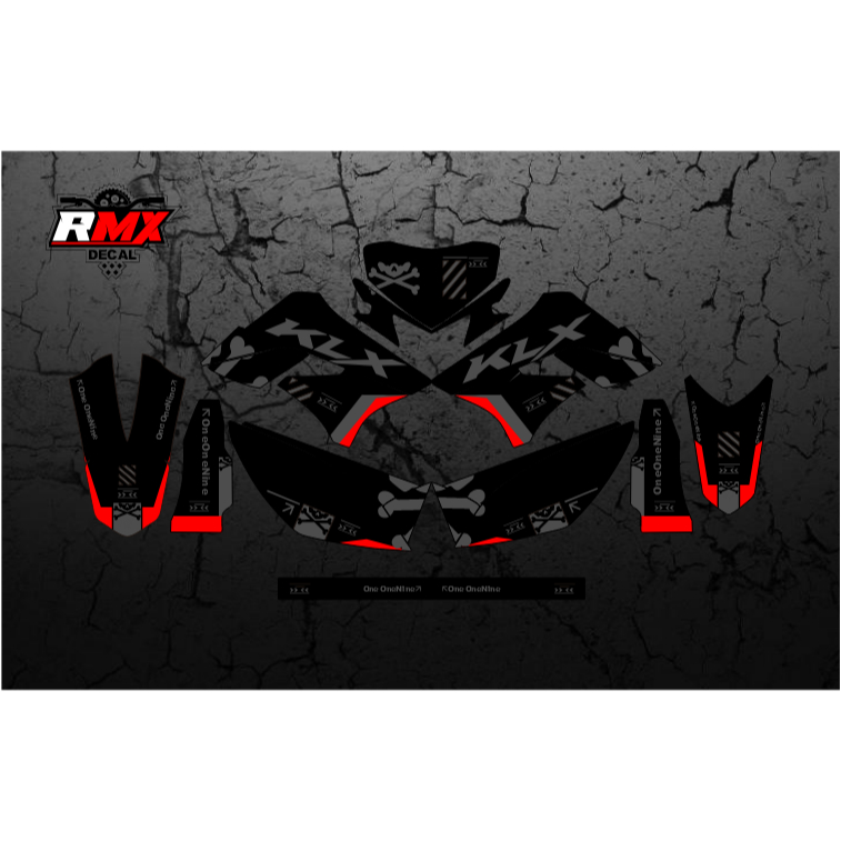 DECAL KLX 150 S/L FULLBODY (038) DEKAL STIKER DTRACKER DTX D-TRACKER LAMA OLD 2009 2010 2011 2012 20