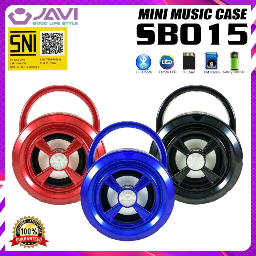 Speaker Bluetooth Wireless SB015 3inch Portabel With Antena Radio FM Lampu LED Audio Musik Box Super