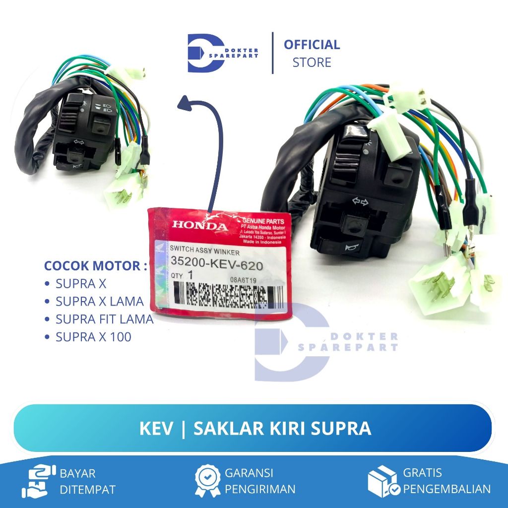 KEV SAKLAR KIRI SUPRA X / SUPRA X FIT LAMA / SUPRA X 100 / SUPRA / SAKLAR SEN / HOLDER KLAKSON