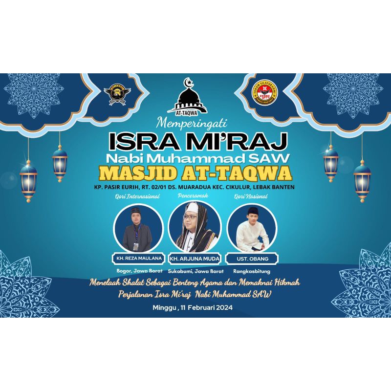 

DESAIN BANNER, SPANDUK MAULID NABI DAN ISRA MIRAJ