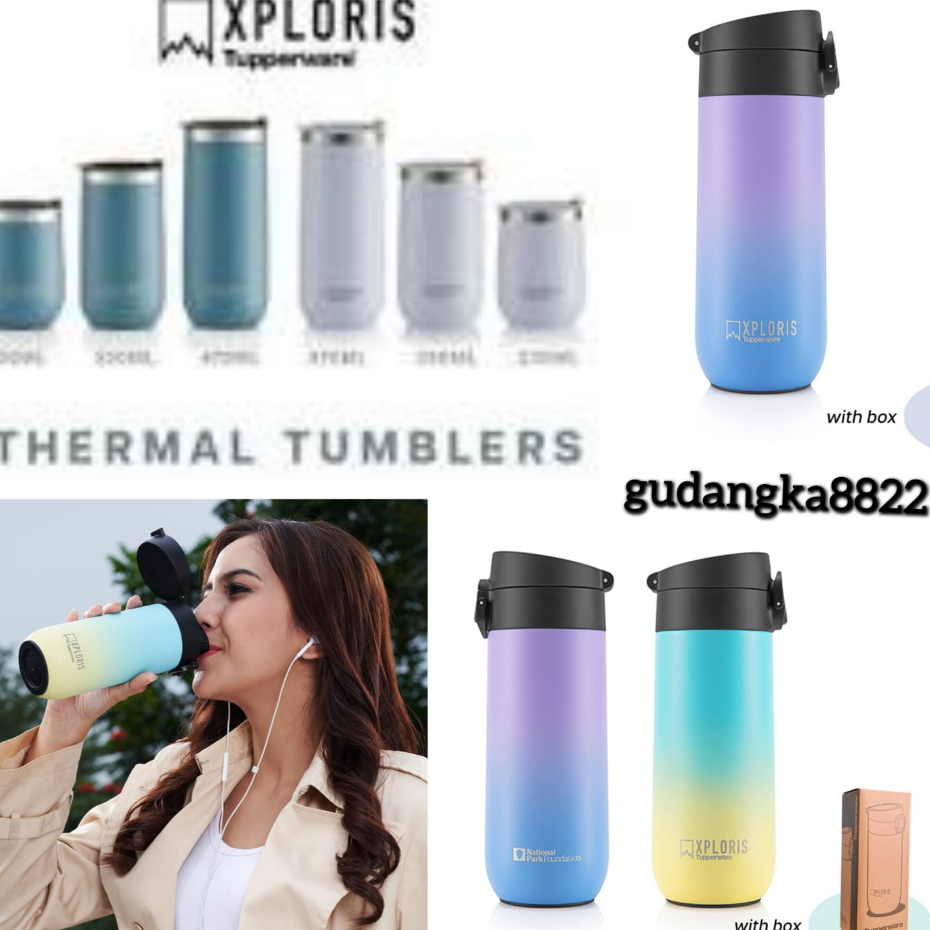 xploris tumbler thermal PROMO termos 230ml / 350ml / 450/ 470ml ORI thermos Tupperware