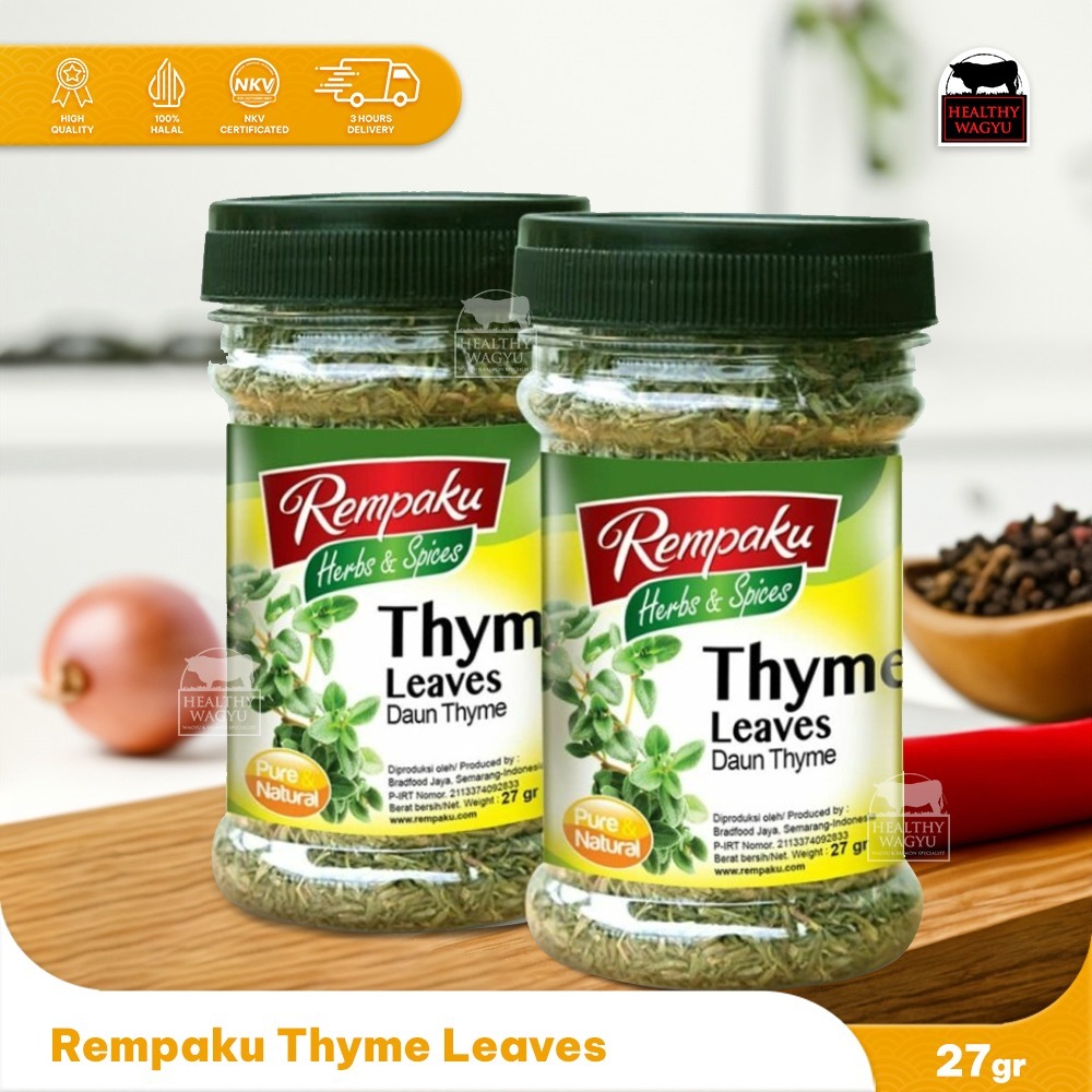 

Thyme Leaves / Daun Thyme Kering Rempaku 27gr Healthy Wagyu