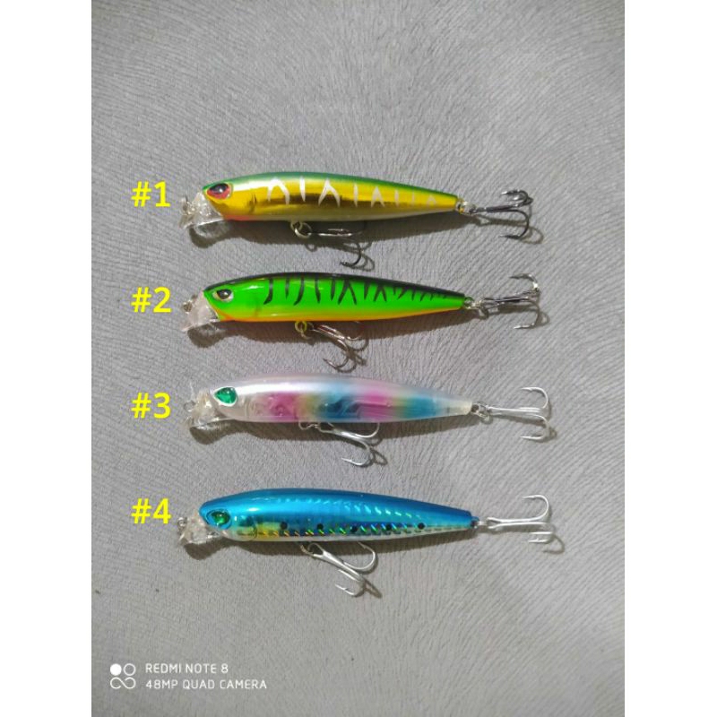 UMPAN PANCING LURE MINOW PENCIL POPPER SUSPEND RONIN RUSH LF 9CM