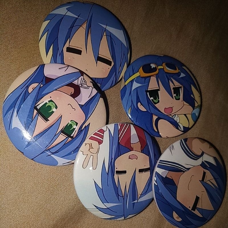 konata cutecore pin fanmerch merch merchandise pins