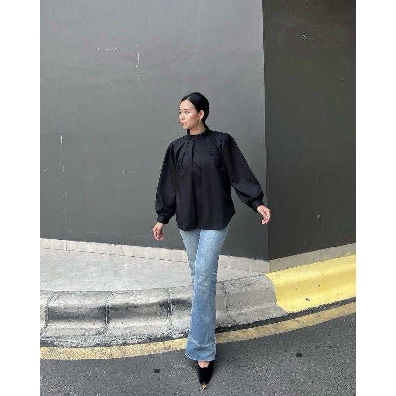 Alina Blouse Bahan Katun Toyobo,Baju atasan wanita terbaru bahan katun super adem,Baju atasan wanita