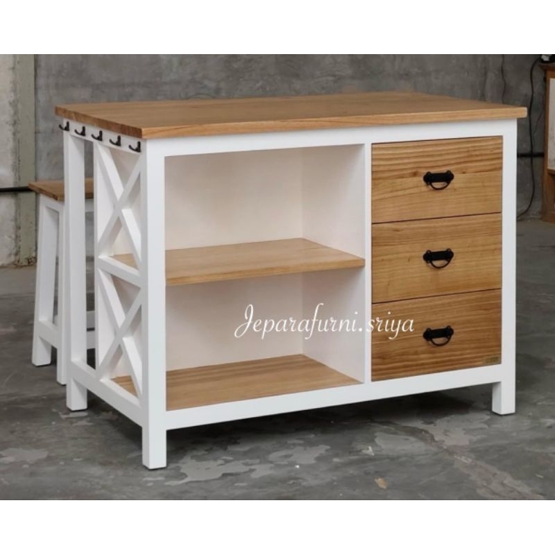 Kursi Bar Jati Jepara l Meja Bar Jati l Kitchen Ailand Jati l Meja Dapur Jati