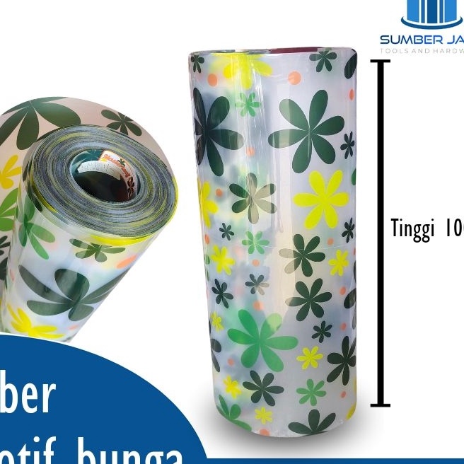 KF7 Fiber Pagar Fiber Plat plastik Motif Bunga  Fiber Bunga