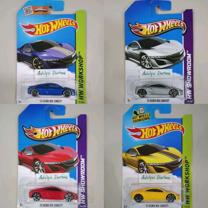 hotwheels hot wheels '12 acura nsx concept hw workshop hw showroom
