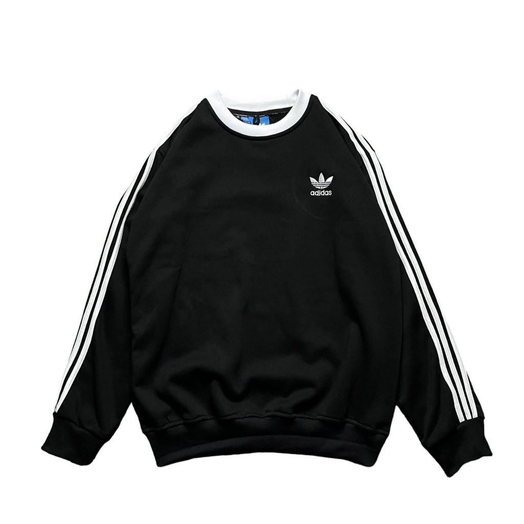 CREWNECK ADIDAS LIST PUTIH SECOND