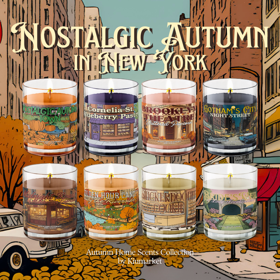 Nostalgic Autumn Scented Candle 60gr by Kiumarket Home Fragrance