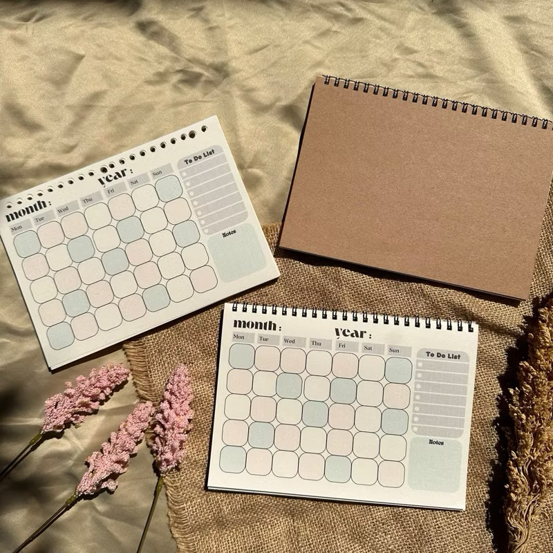 

Monthly Planner Notebook / Monthly Planner Loose Leaf / Buku Agenda Bulanan / Isi Binder Agenda Bulanan