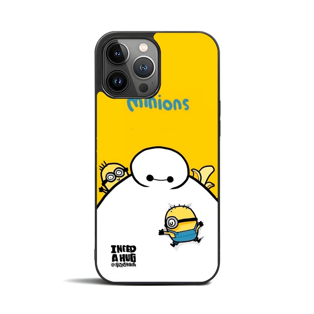 CASING iPhone 5 6 7 8 SE X XR XS 11 12 13 14 15 16 Pro Max Mini Plus CASE BAYMAX MINIONS