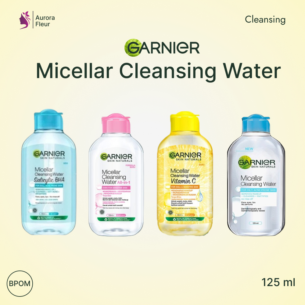 Garnier Micellar Water 125ml / Garnier Micellar Pink / Garnier Blue / Garnier Yellow / Garnier Rose